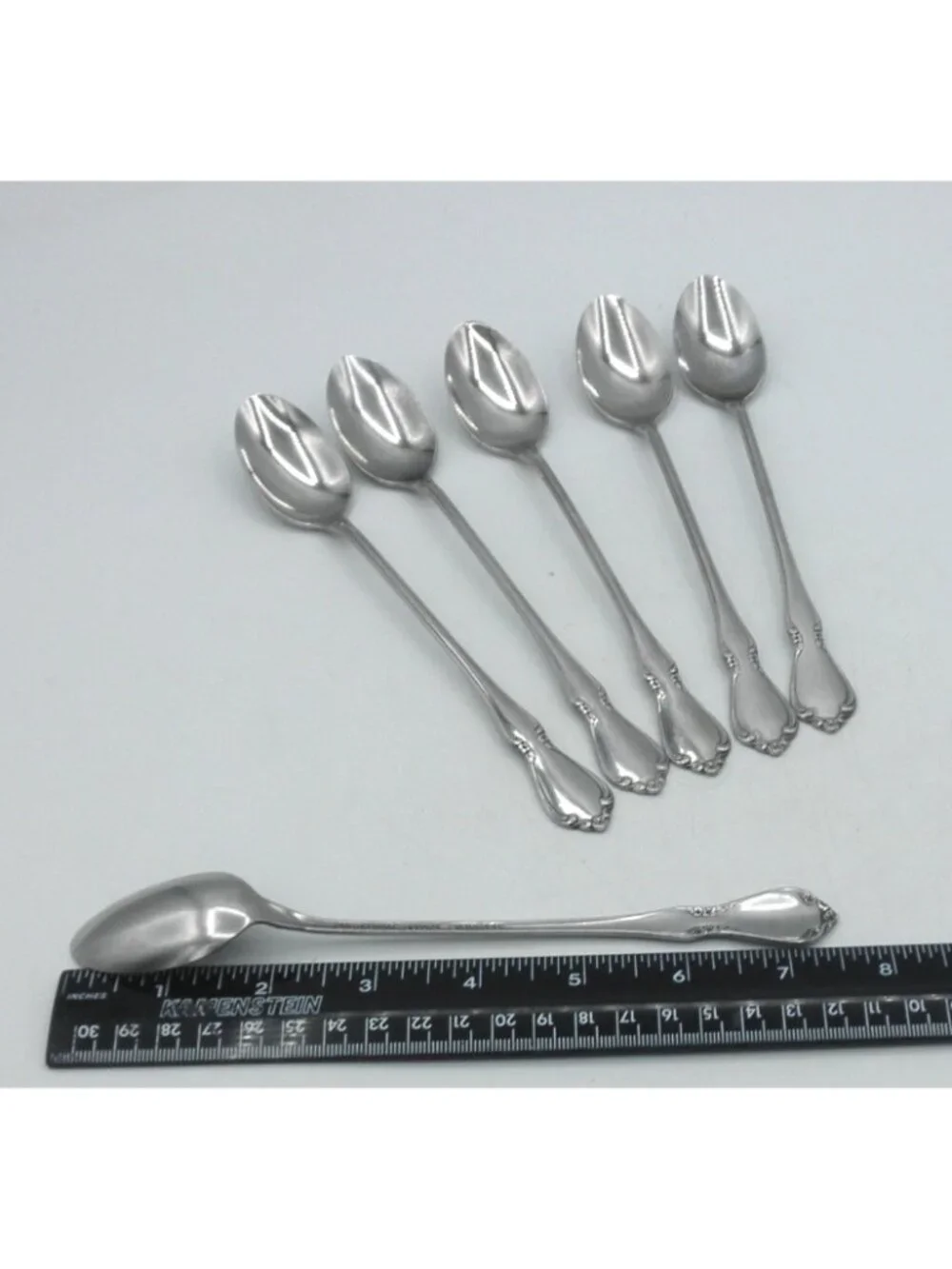 Chateau Stainless (glossy) by Oneida 7-1/2 Inch Ice Tea Spoon Set of 6 OHSCHAT